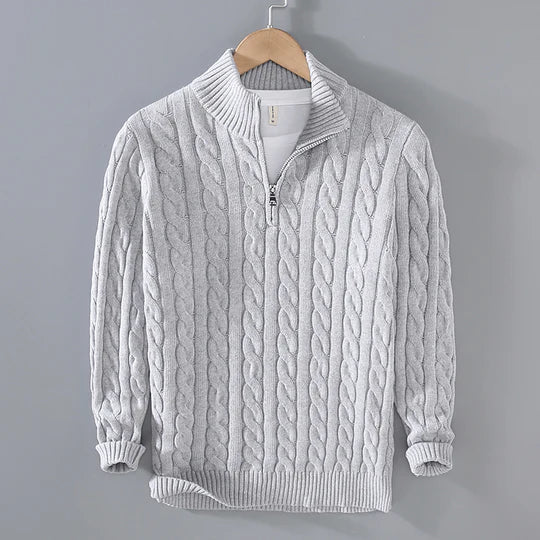 Ashton Quarter-Zip Cashmere Sweater