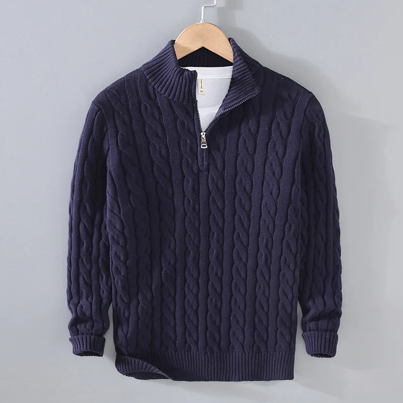Ashton Quarter-Zip Cashmere Sweater