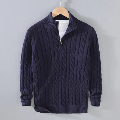 Ashton Quarter-Zip Cashmere Sweater