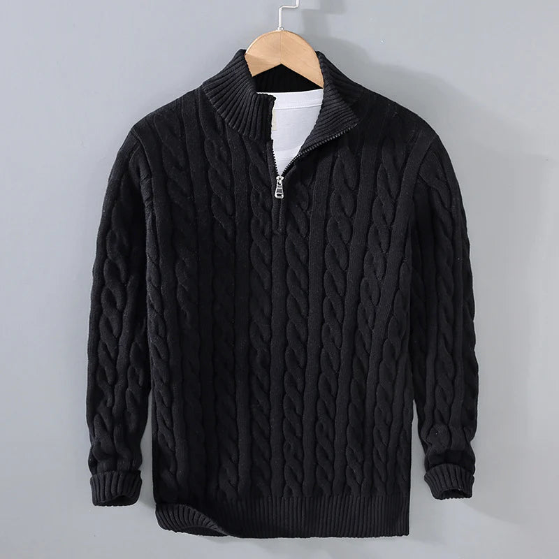 Ashton Quarter-Zip Cashmere Sweater