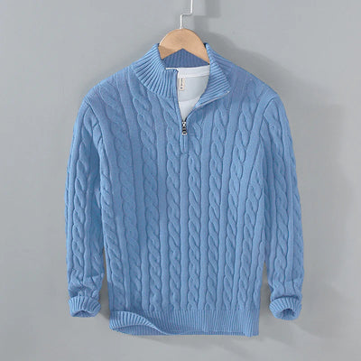 Ashton Quarter-Zip Cashmere Sweater